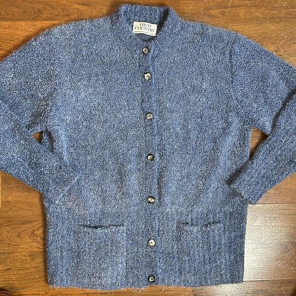 Merino extra fine wool and mohair HIGH COUNTRY Button down sweater medium - Picture 8 of 11